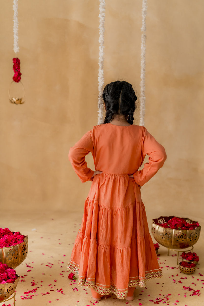 MEHER TIERED MALMAL DRESS SET