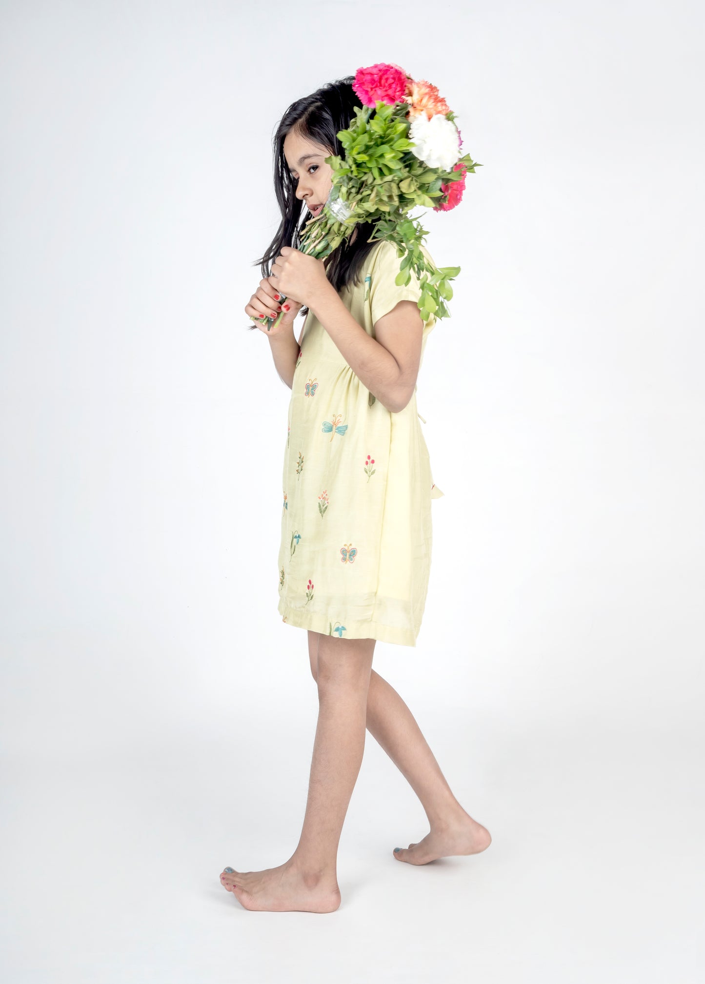GIRLS SIDE TIE UP DRESS