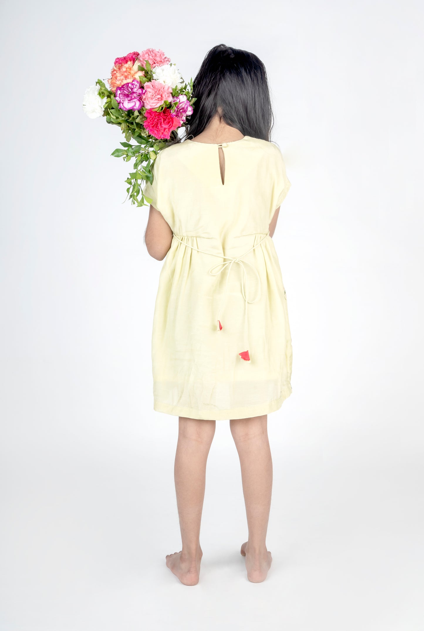 GIRLS SIDE TIE UP DRESS
