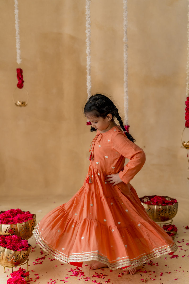MEHER TIERED MALMAL DRESS SET
