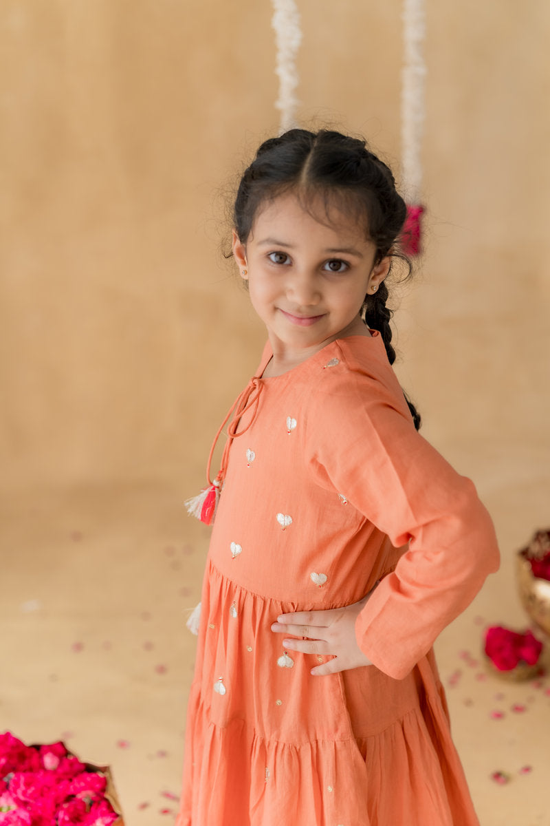 MEHER TIERED MALMAL DRESS SET