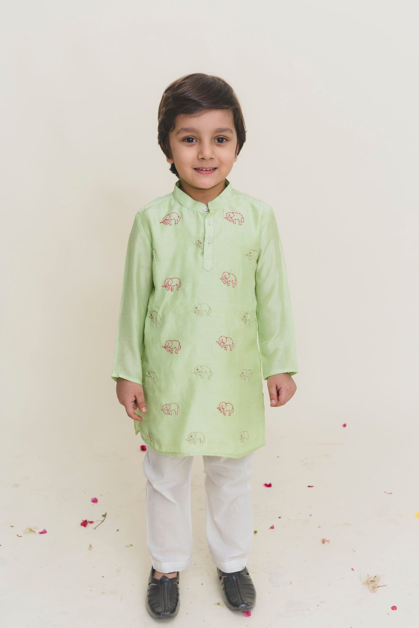 FULL SLEEVES ELEPHANT KATHA KURTA