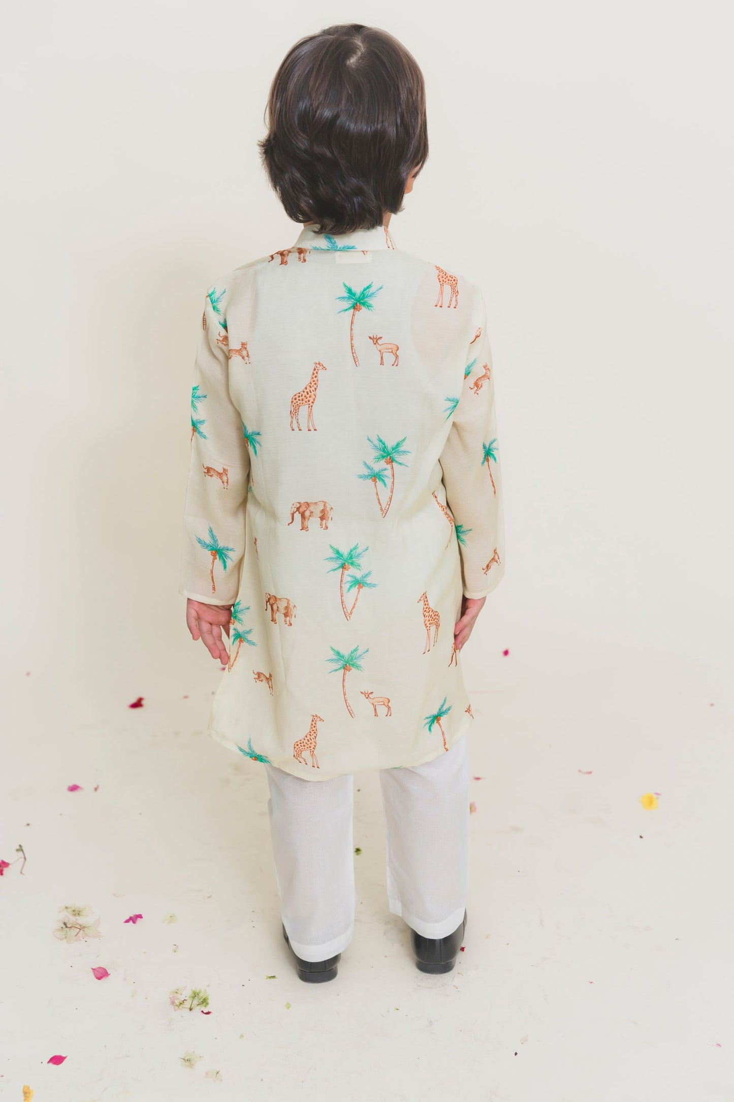 FULL SLEEVES JUNGLE SAFARI PRINTED KURTA