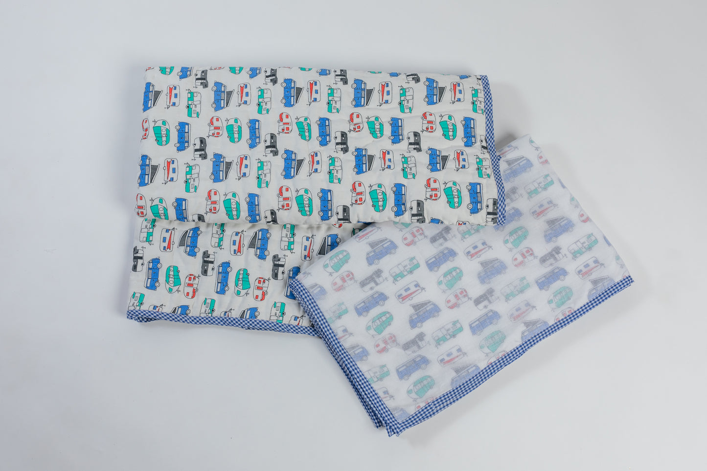 CAR PRINTED BABY BED SET