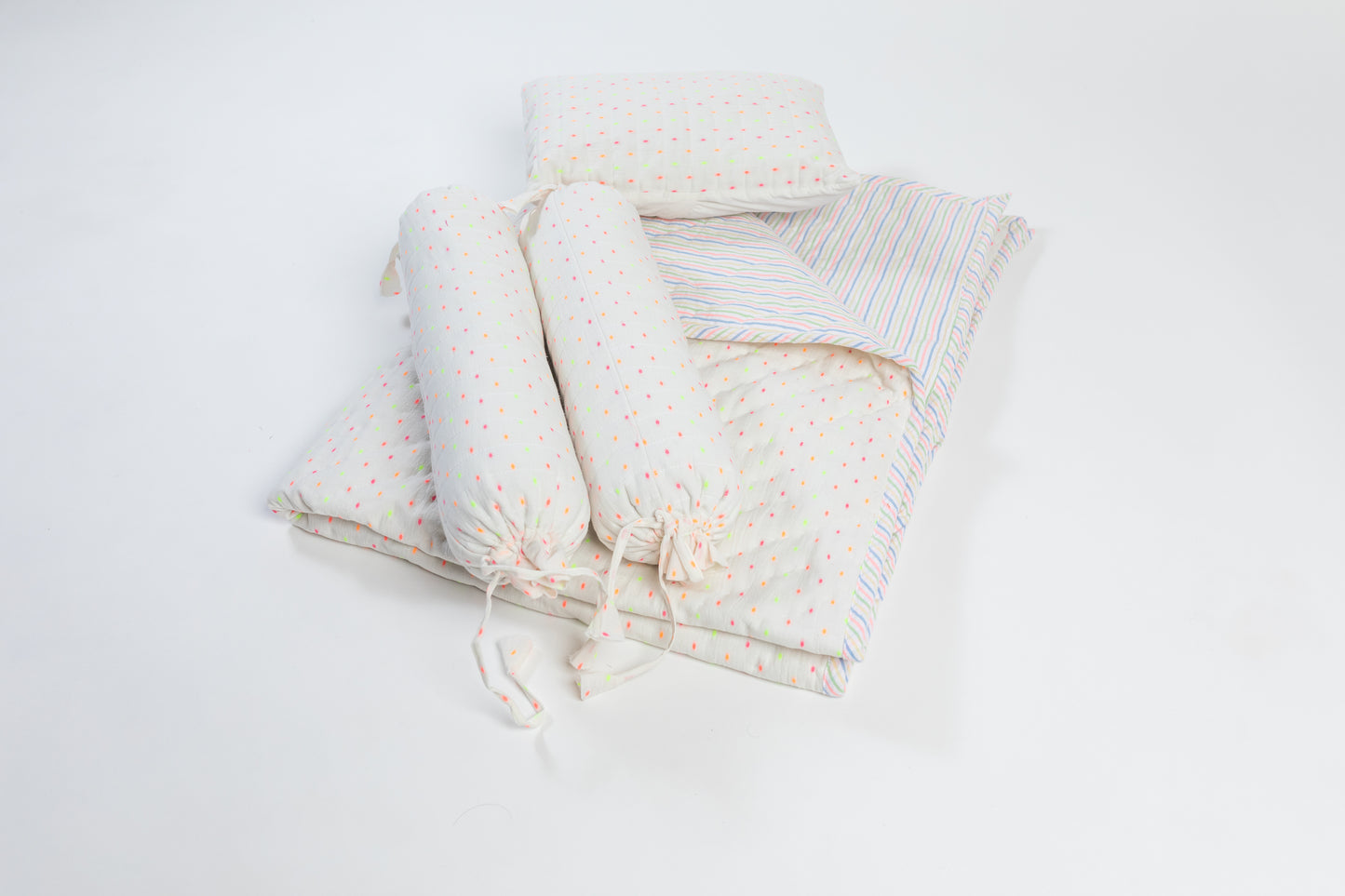 DOTS AND STRIPES BABY BED SET