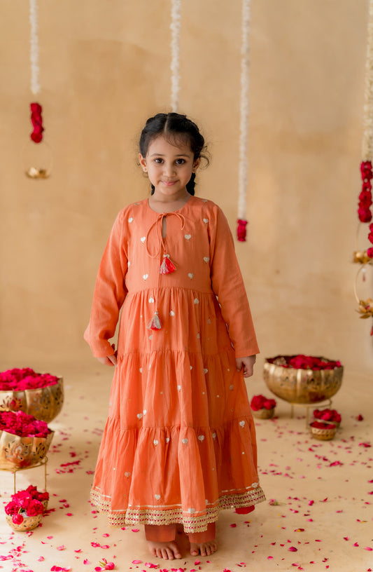 MEHER TIERED MALMAL DRESS SET
