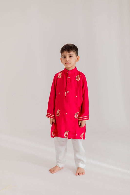 GULAB GOTA KURTA SET