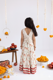 THE IVORY FLORAL LEHENGA SET -SET OF THREE