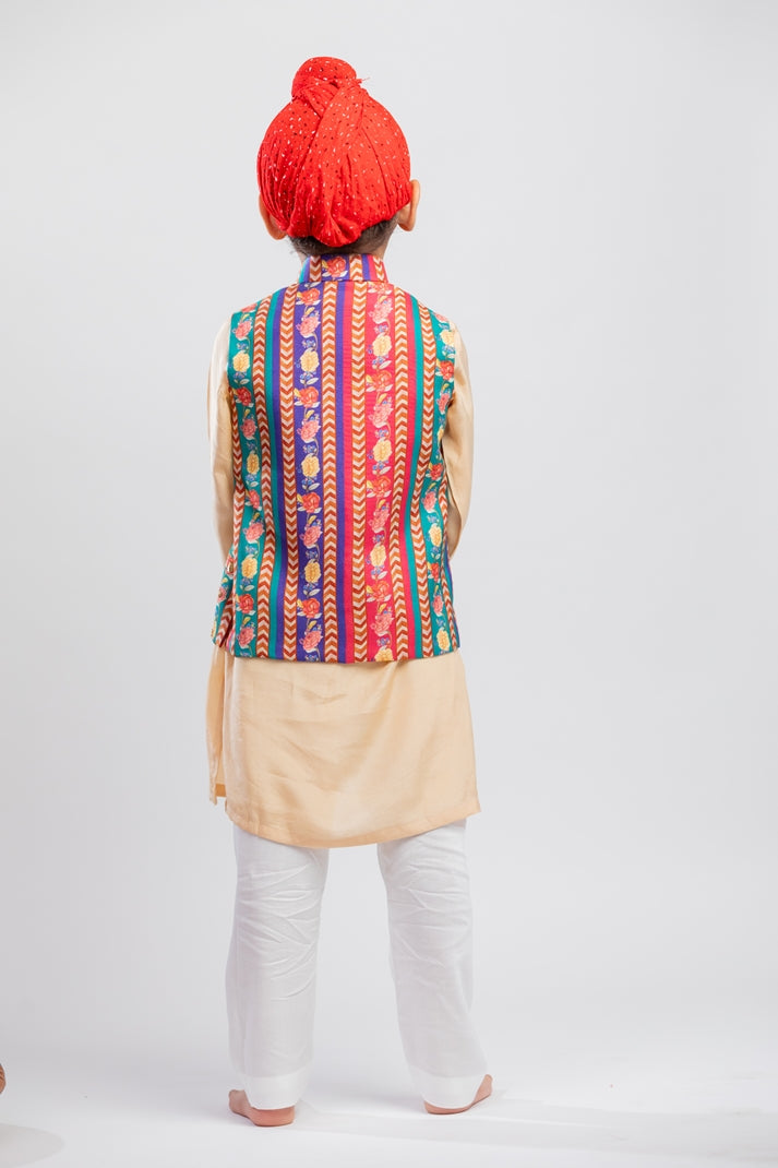 MULTI COLOR FLORAL JACKET SET