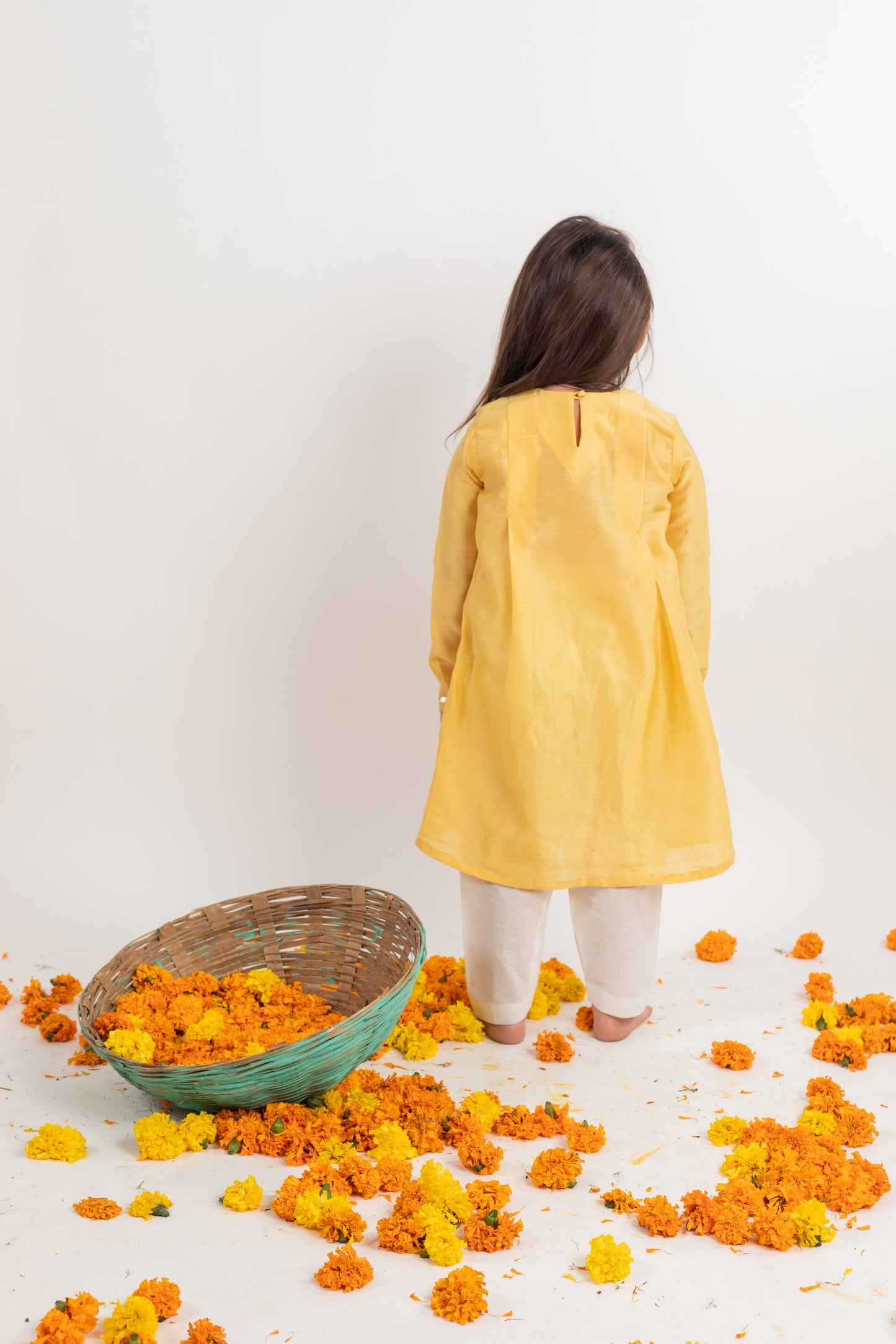 BOX PLEAT KURTA SET