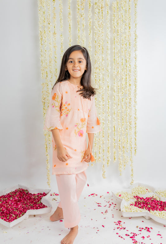 PINTUCKS KURTA SET