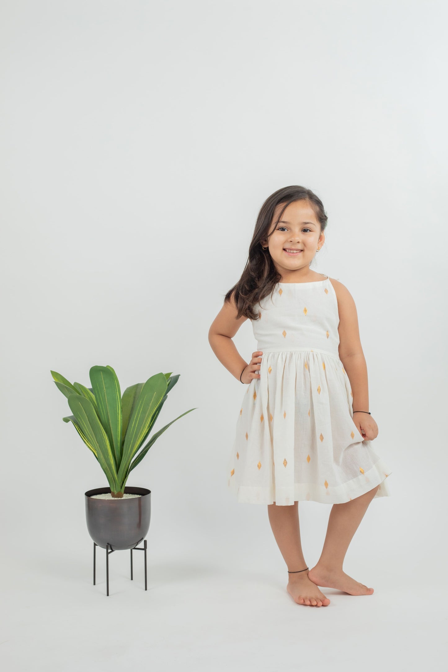 COTTON ZARI DRESS