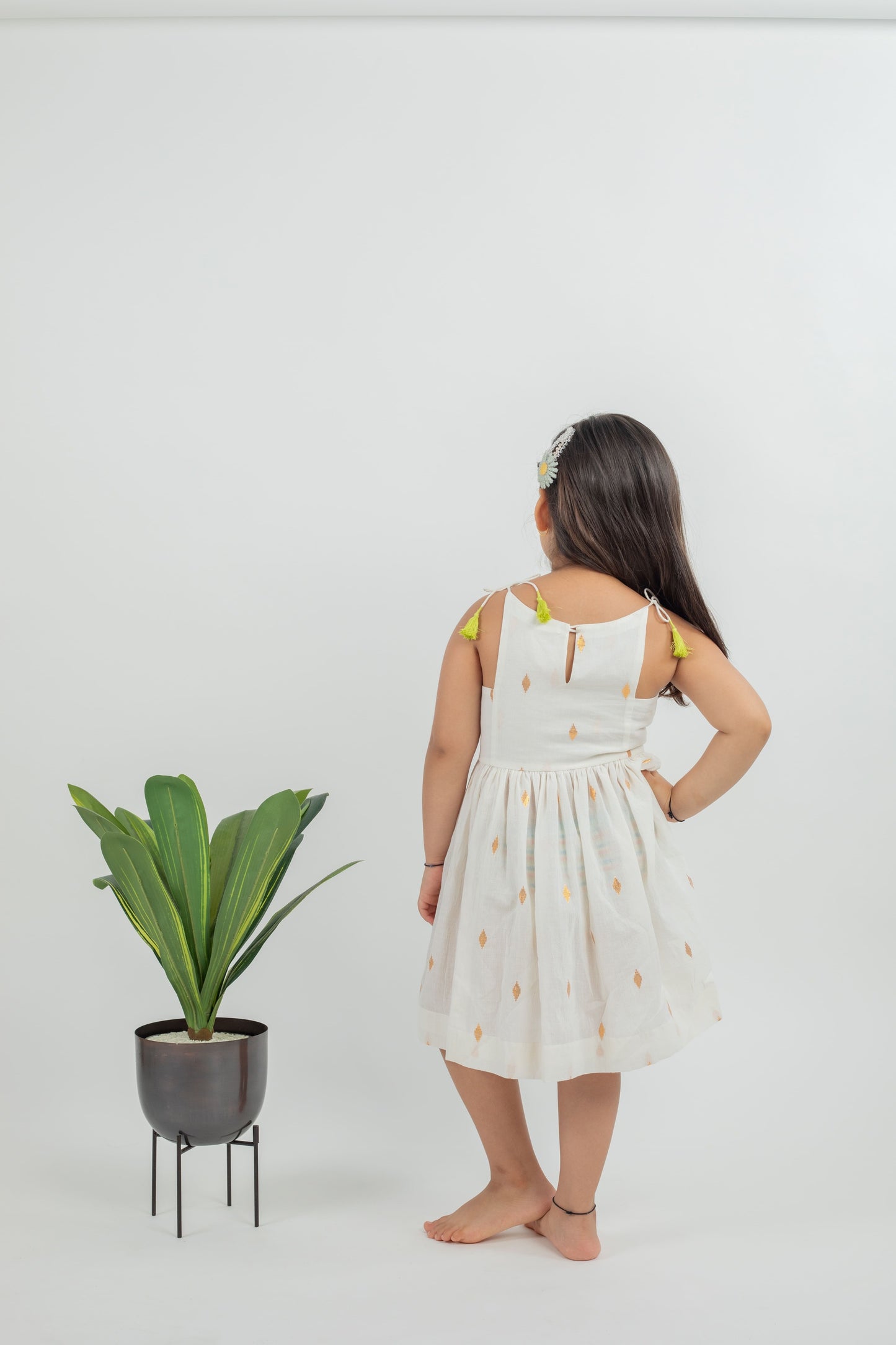 COTTON ZARI DRESS